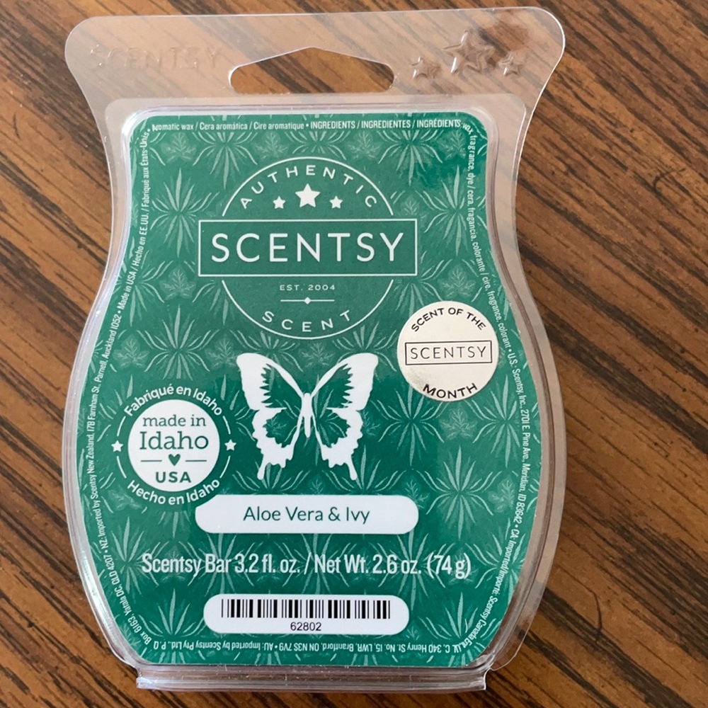 Scentsy Aloe Vera & Ivy Wax Bar